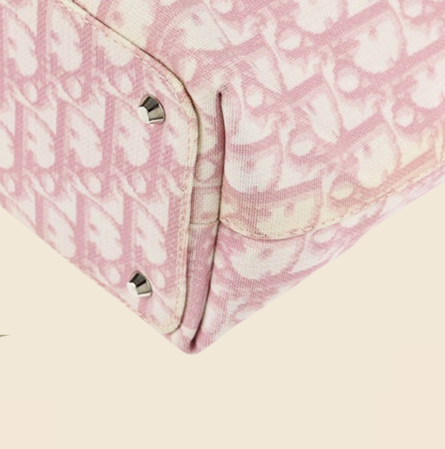 CHRISTIAN DIOR PINK TROTTER TOTE BAG