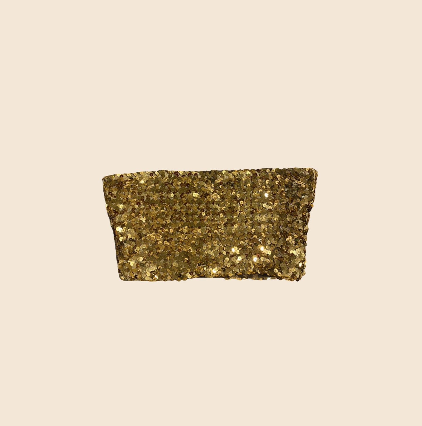 DOLCE & GABBANA GOLD GLITTER TUBE TOP