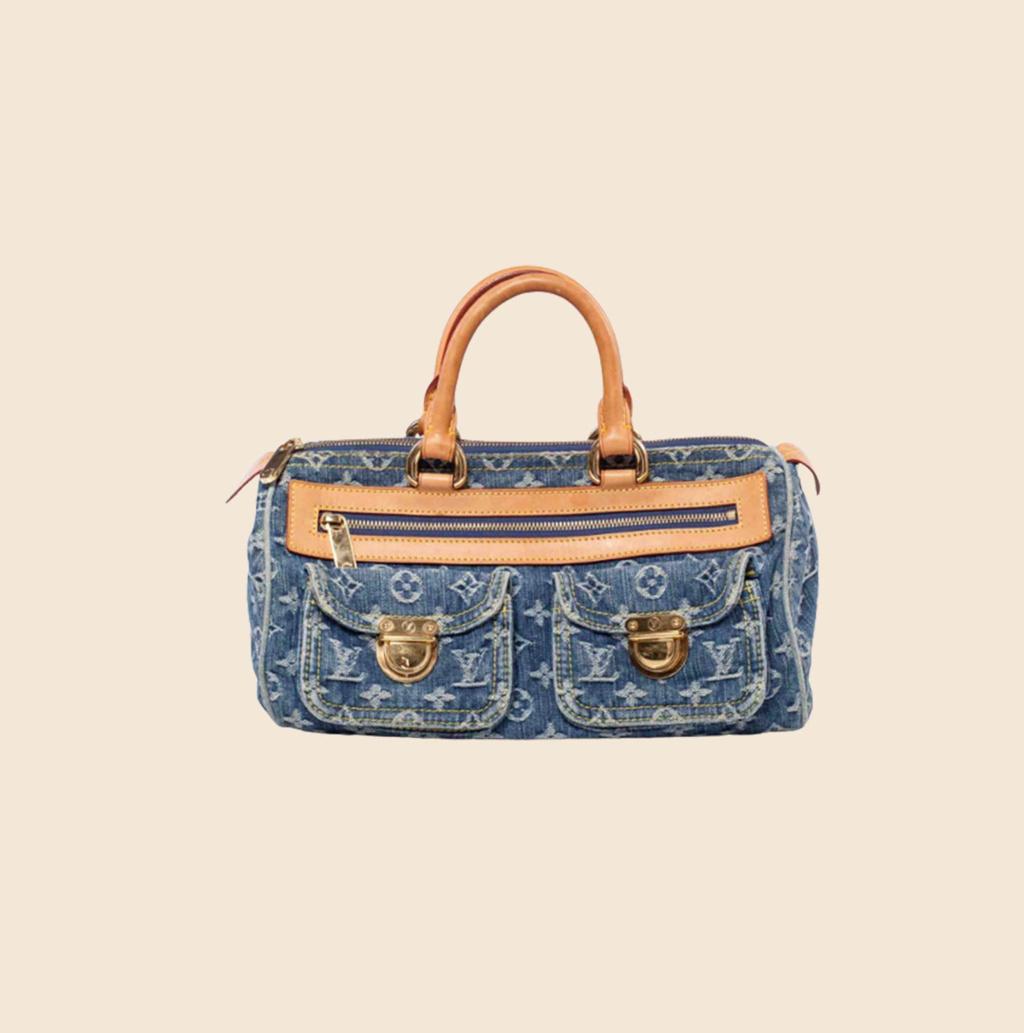 Louis Vuitton Blue Monogram Denim Neo Speedy Handbag