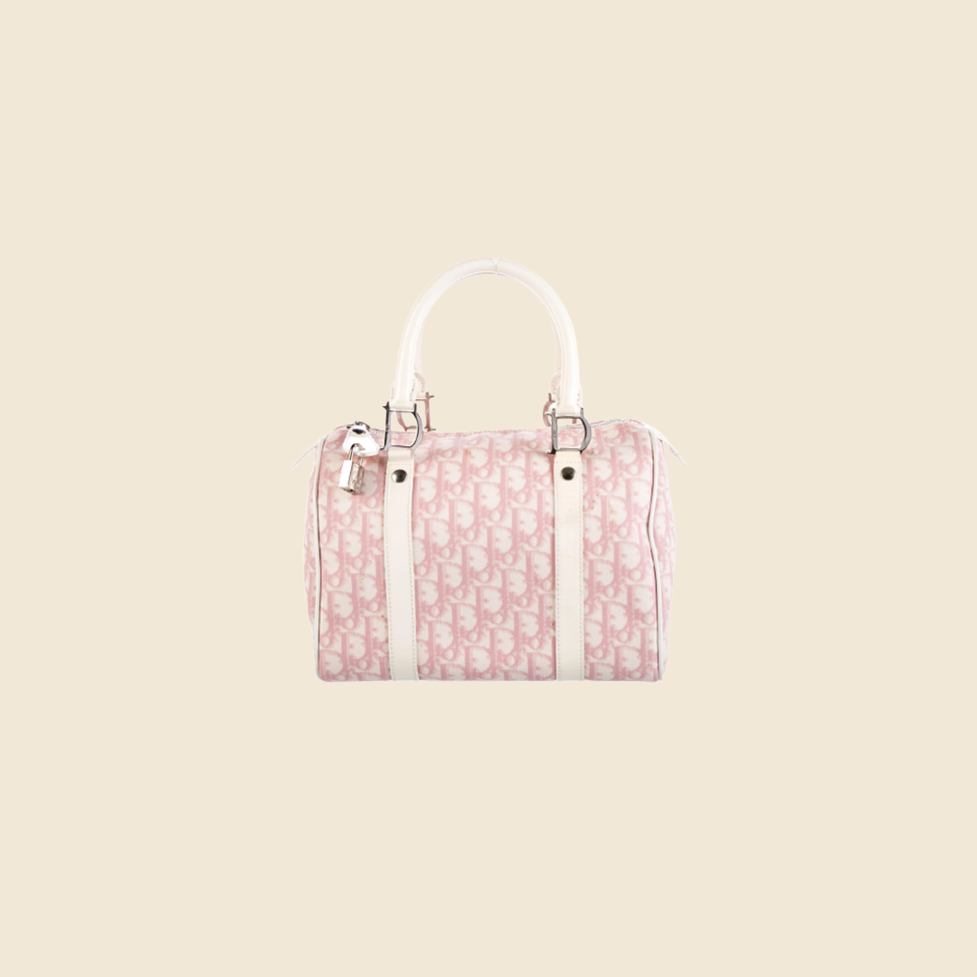 CHRISTIAN DIOR 2004 PINK TROTTER BOSTON BAG