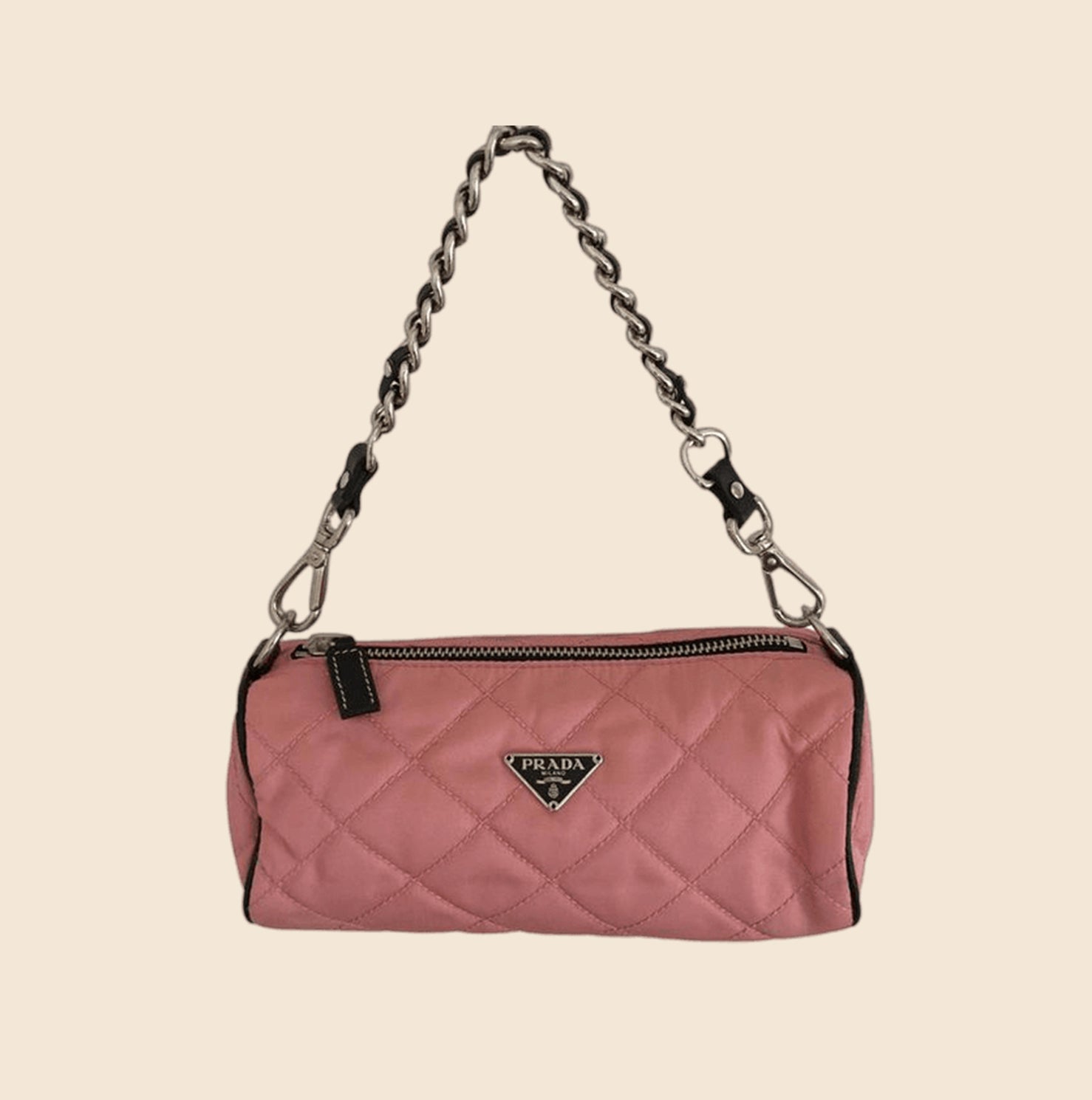 Vintage Prada Pink Nylon Crossbody Bag