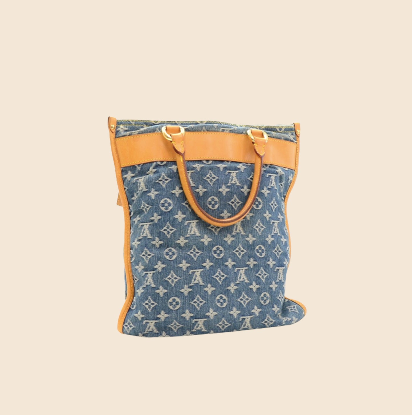 LOUIS VUITTON 2005 FLAT SHOPPER TOTE BAG