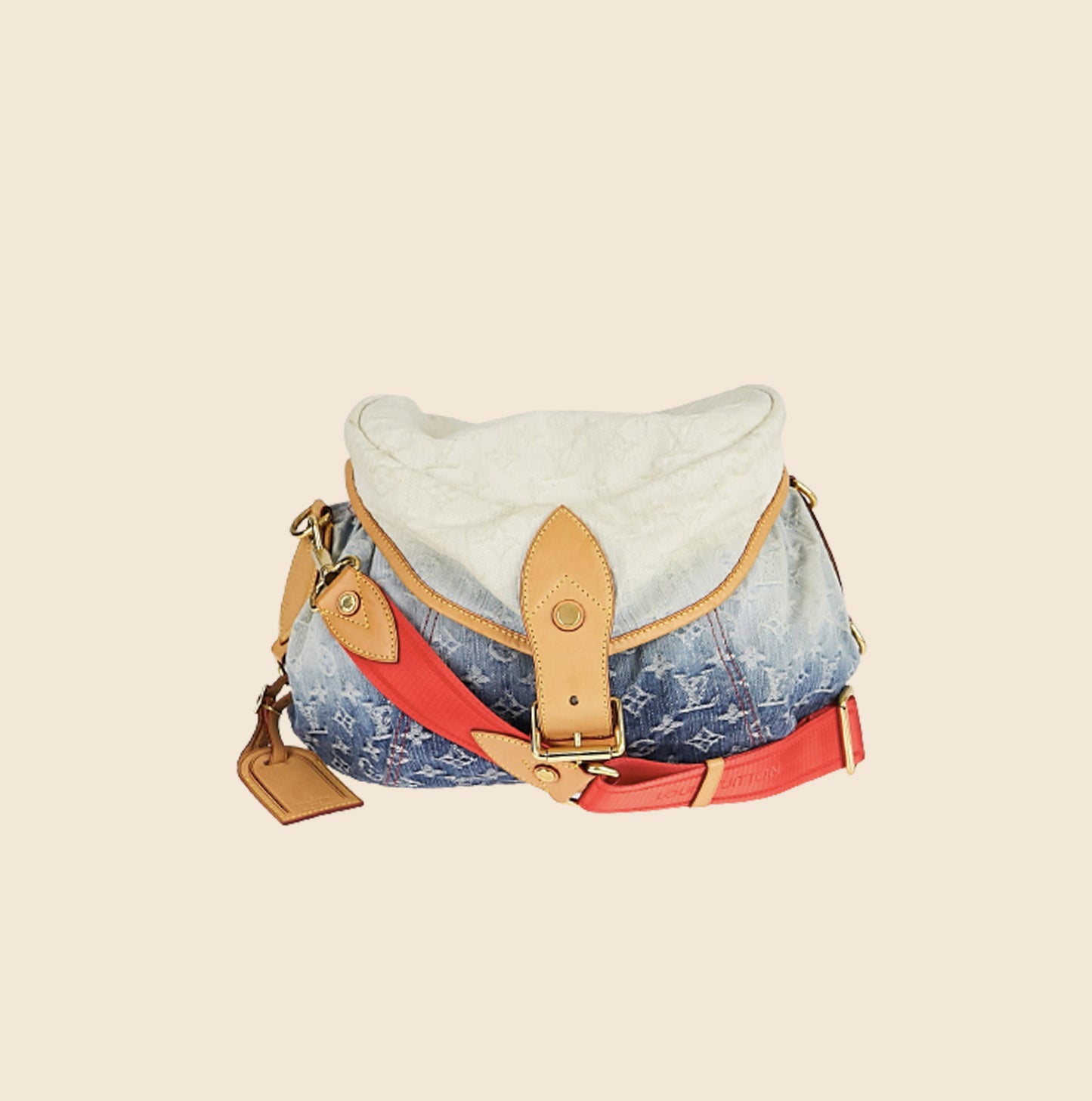 LOUIS VUITTON BLUE DENIM MONOGRAM SUNSHINE BAG