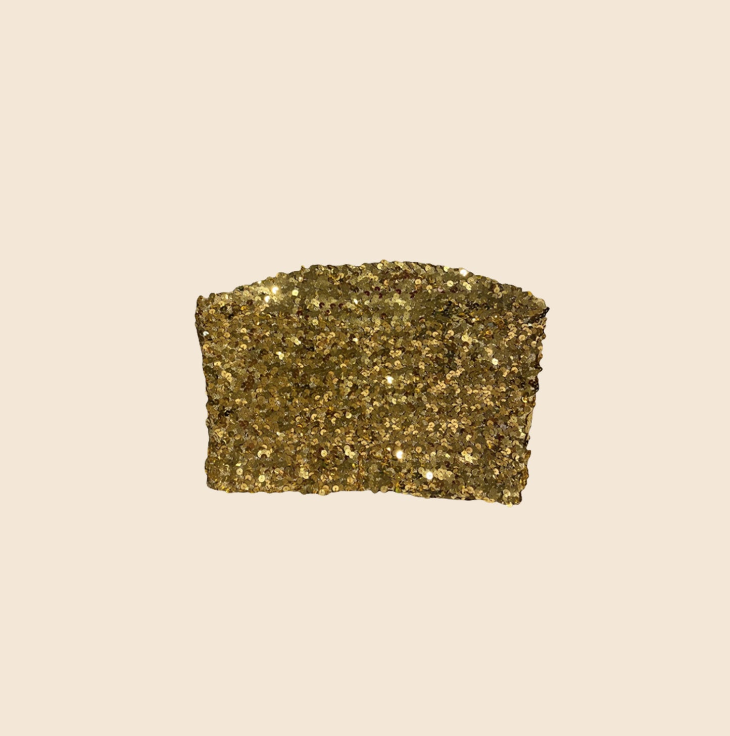 DOLCE & GABBANA GOLD GLITTER TUBE TOP