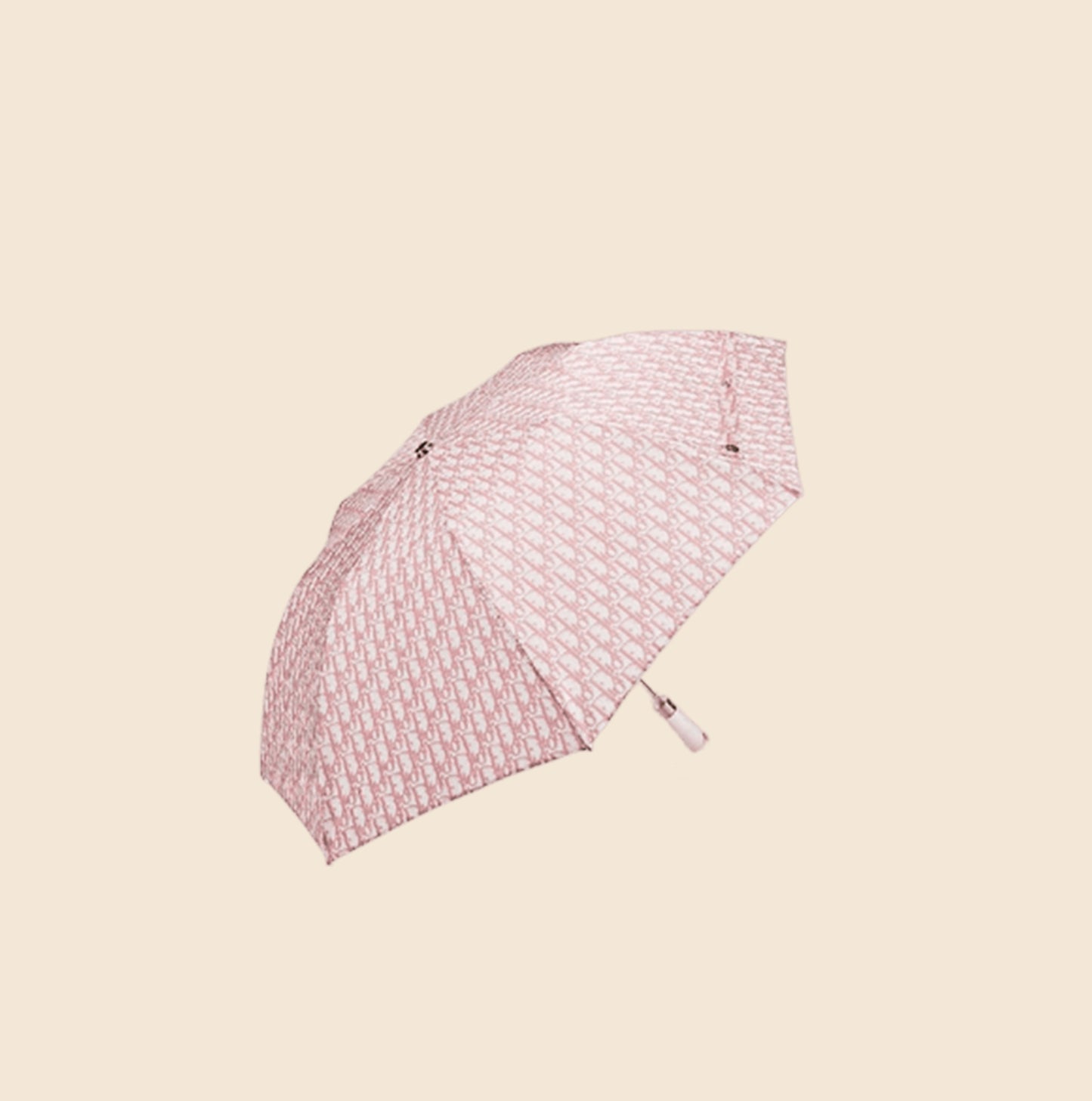 CHRISTIAN DIOR PINK TROTTER NYLON UMBRELLA