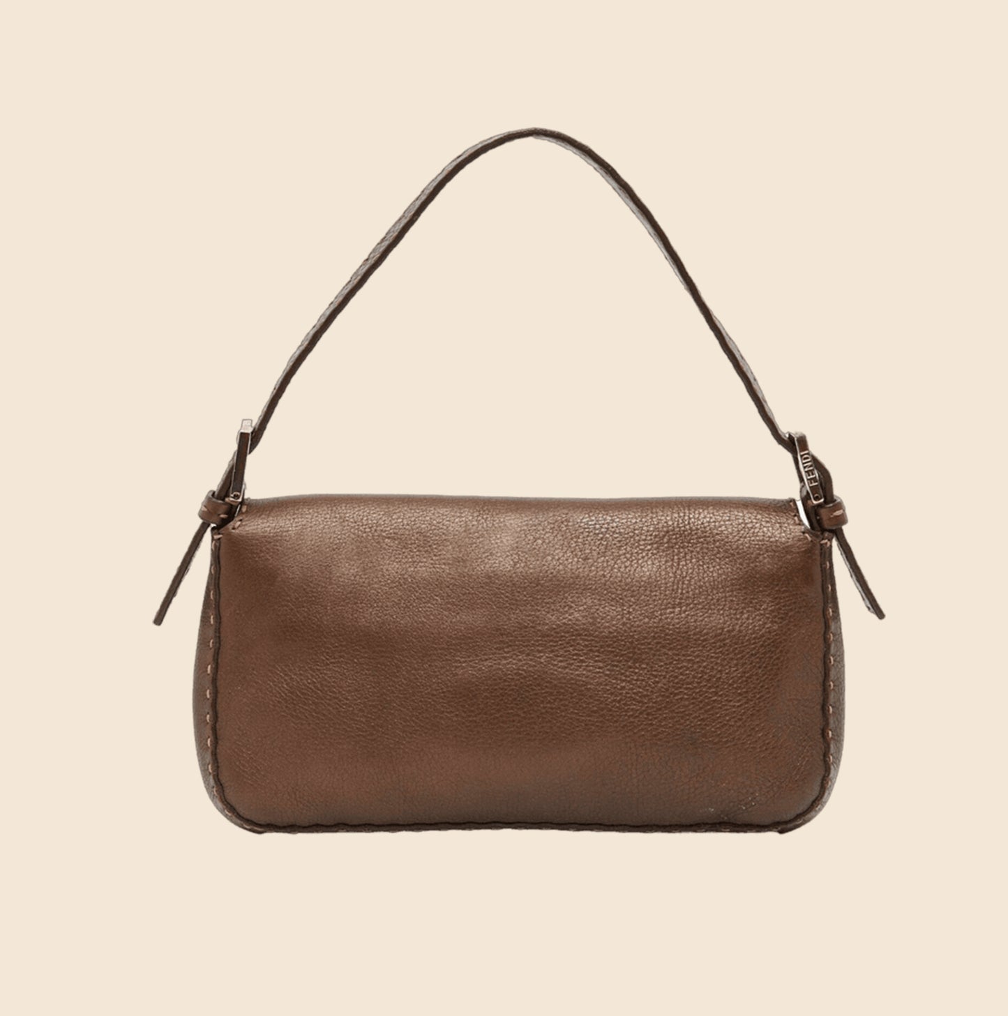 FENDI METALLIC CHOCOLATE SELLERIA BAGUETTE