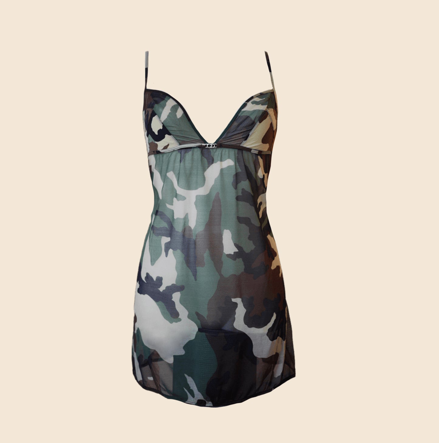 CHRISTIAN DIOR BY JOHN GALLIANO CAMO SLIP DRESS
