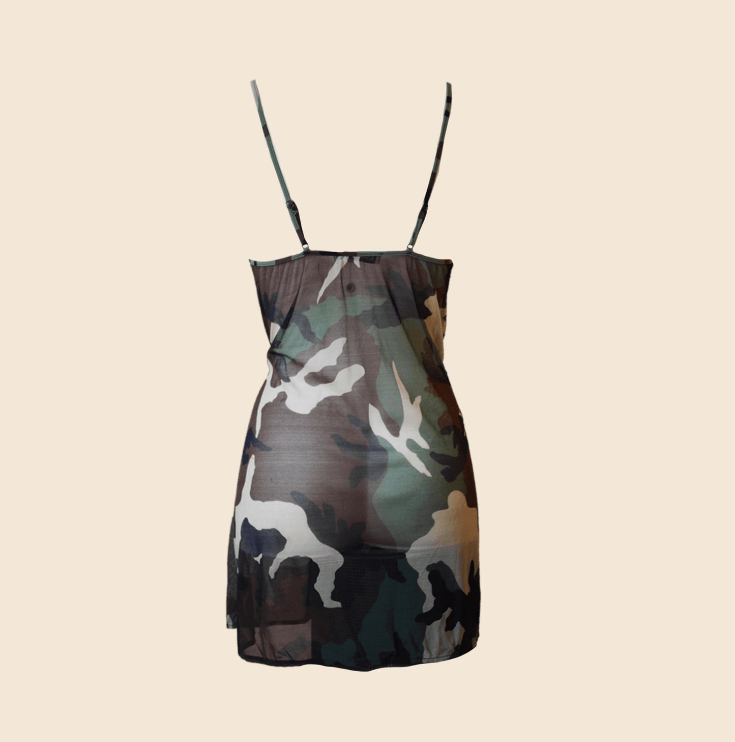 CHRISTIAN DIOR BY JOHN GALLIANO CAMO SLIP DRESS
