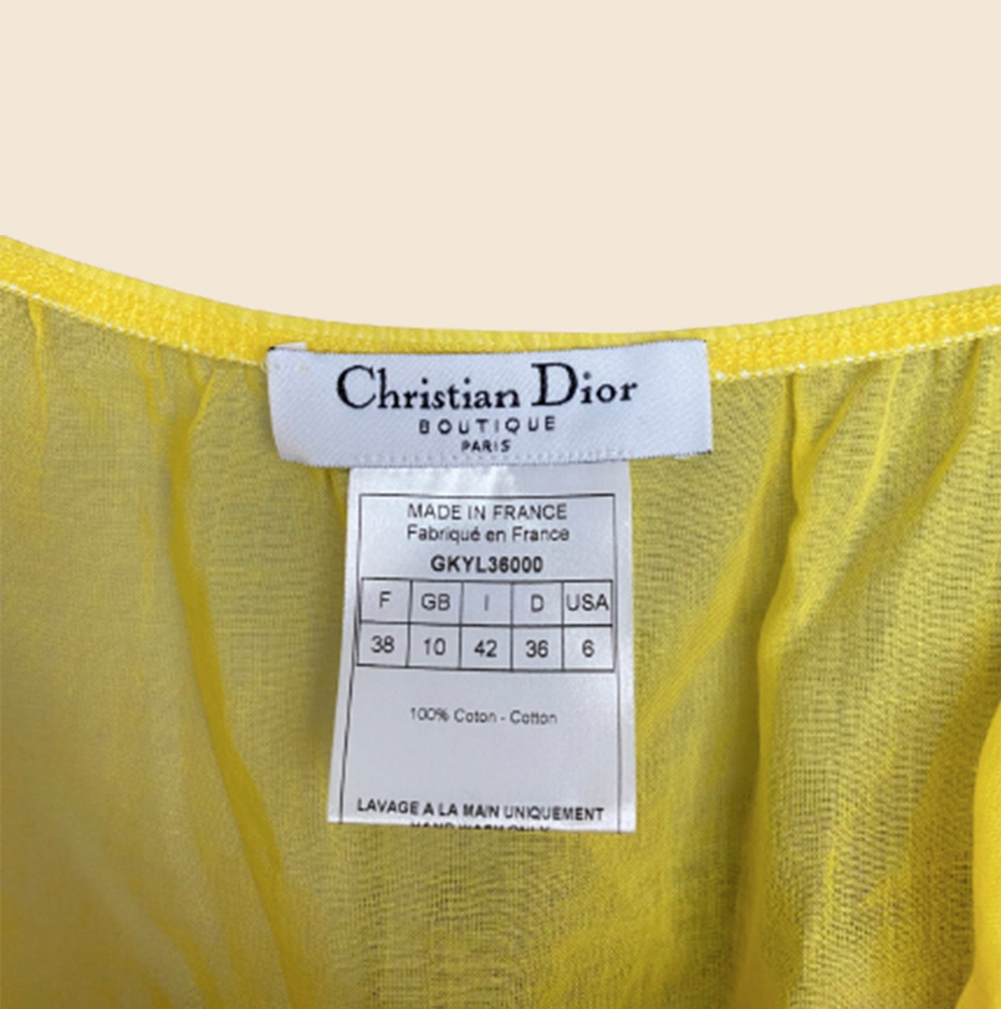 CHRISTIAN DIOR BUTTERFLY BEACH DRESS