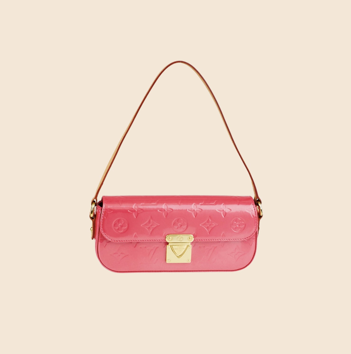 LOUIS VUITTON PINK MONOGRAM VERNIS MALLORY BAG – RDB