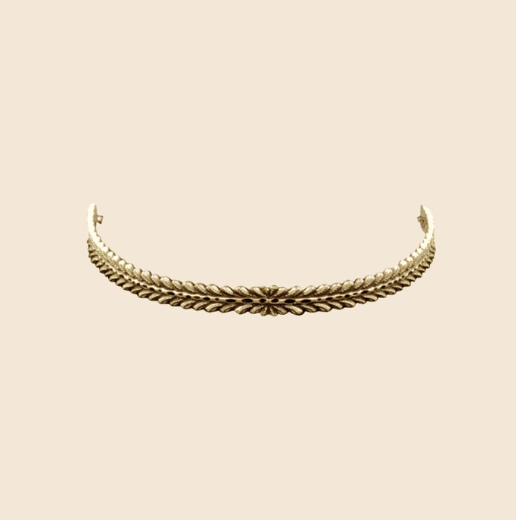 CHRISTIAN LACROIX GOLD CHOKER NECKLACE