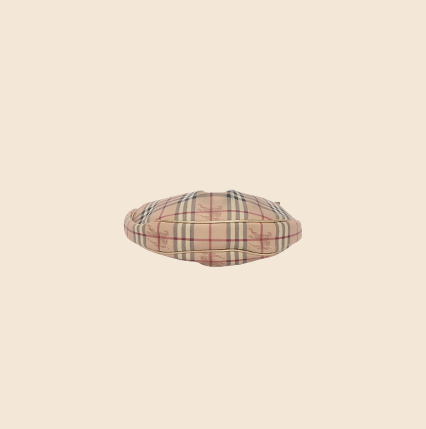 BURBERRY HAYMARKET GOLD RYDER HOBO BAG