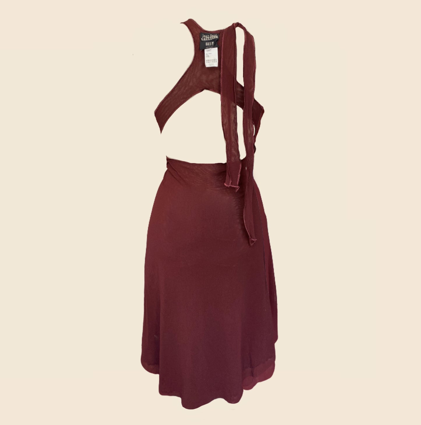 JEAN PAUL GAULTIER MAILLE BACKLESS SUMMER DRESS