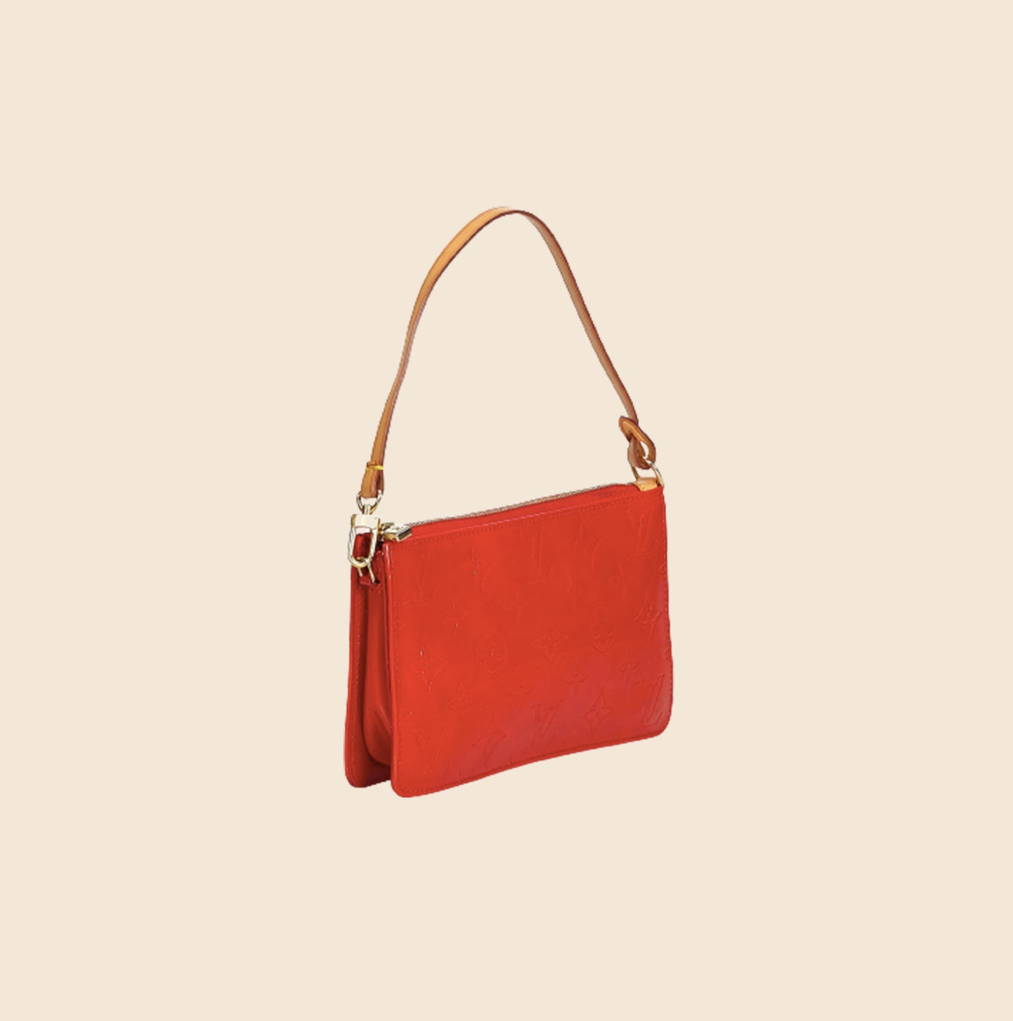 LOUIS VUITTON RED VERNIS MONOGRAM LEXINGTON POCHETTE