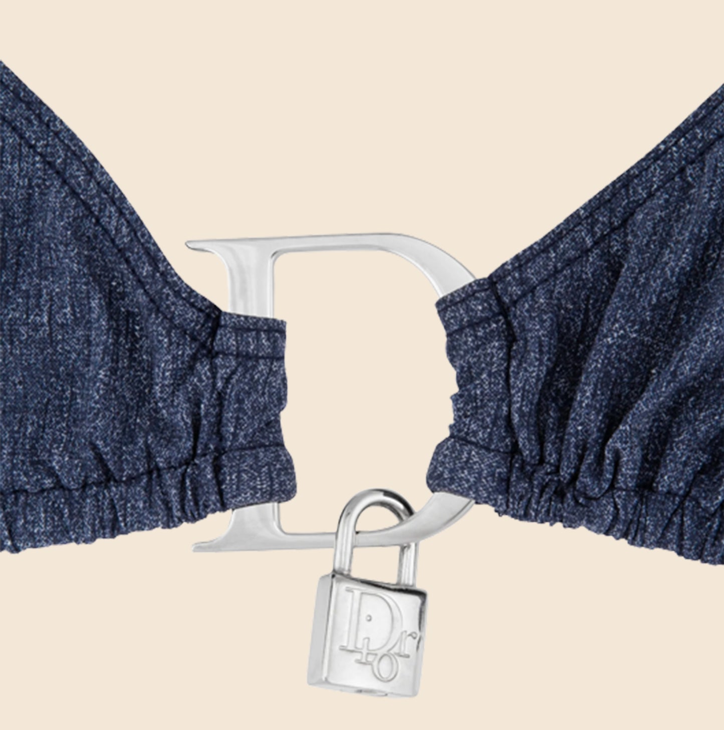 CHRISTIAN DIOR 2001 DENIM SADDLE BIKINI