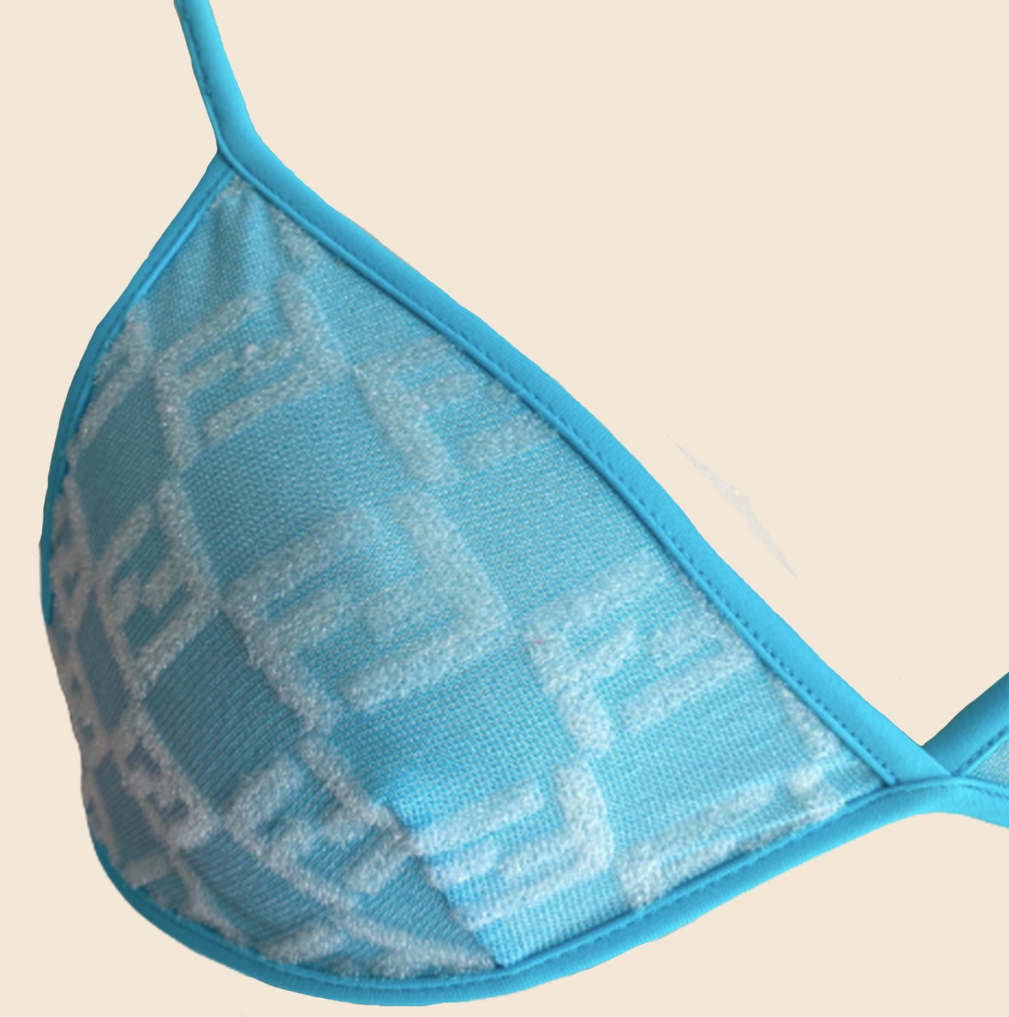 FENDI BABY BLUE FF LOGO BIKINI