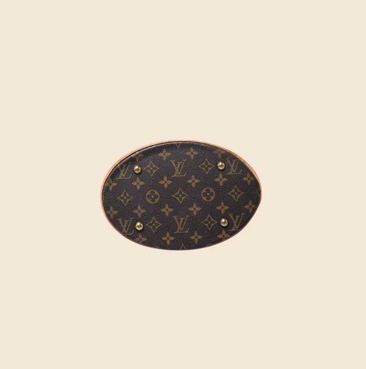 LOUIS VUITTON BROWN MONOGRAM CANVAS PETIT BUCKET BAG