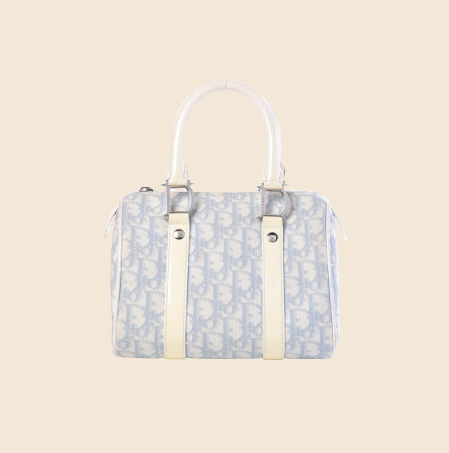 CHRISTIAN DIOR BABY BLUE MINI BOSTON BAG