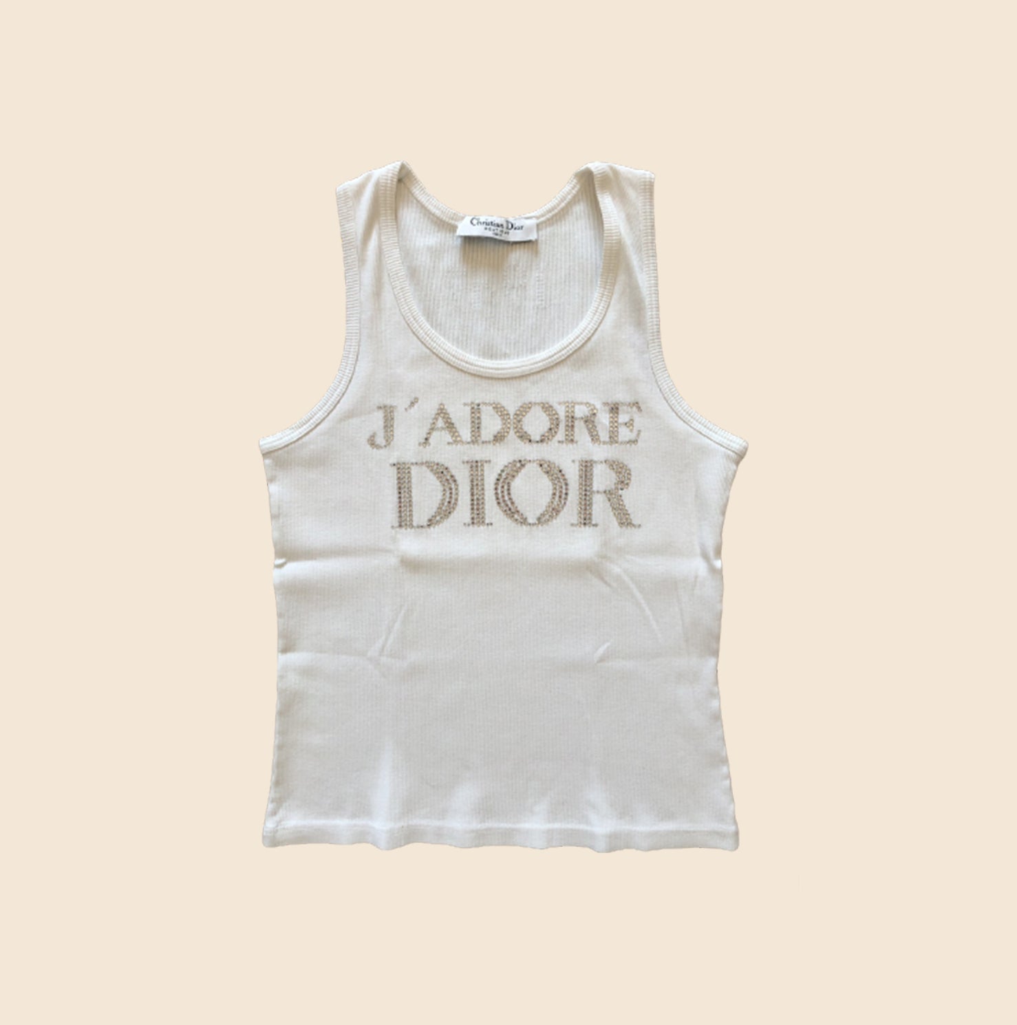 CHRISTIAN DIOR J'ADORE DIOR SWAROWSKI TANK TOP