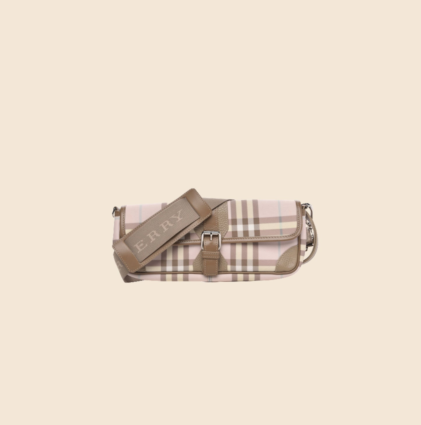 BURBERRY CANDY CHECK LOLA SHOULDER BAG