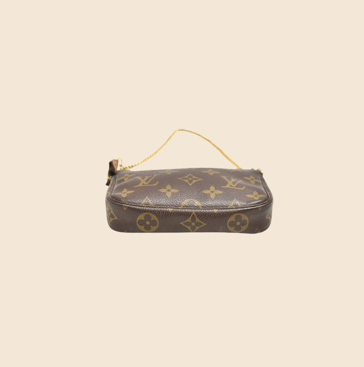 LOUIS VUITTON BROWN MONOGRAM POCHETTE ACCESSOIRES