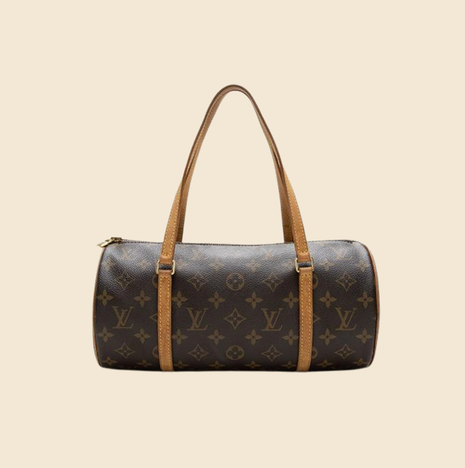 Pre-owned Patent Monogram Papillon Bag