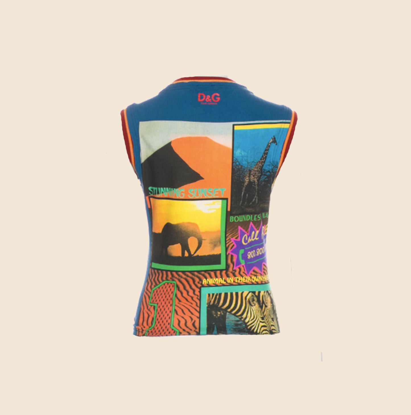 DOLCE & GABBANA "SAFARI" TANK TOP