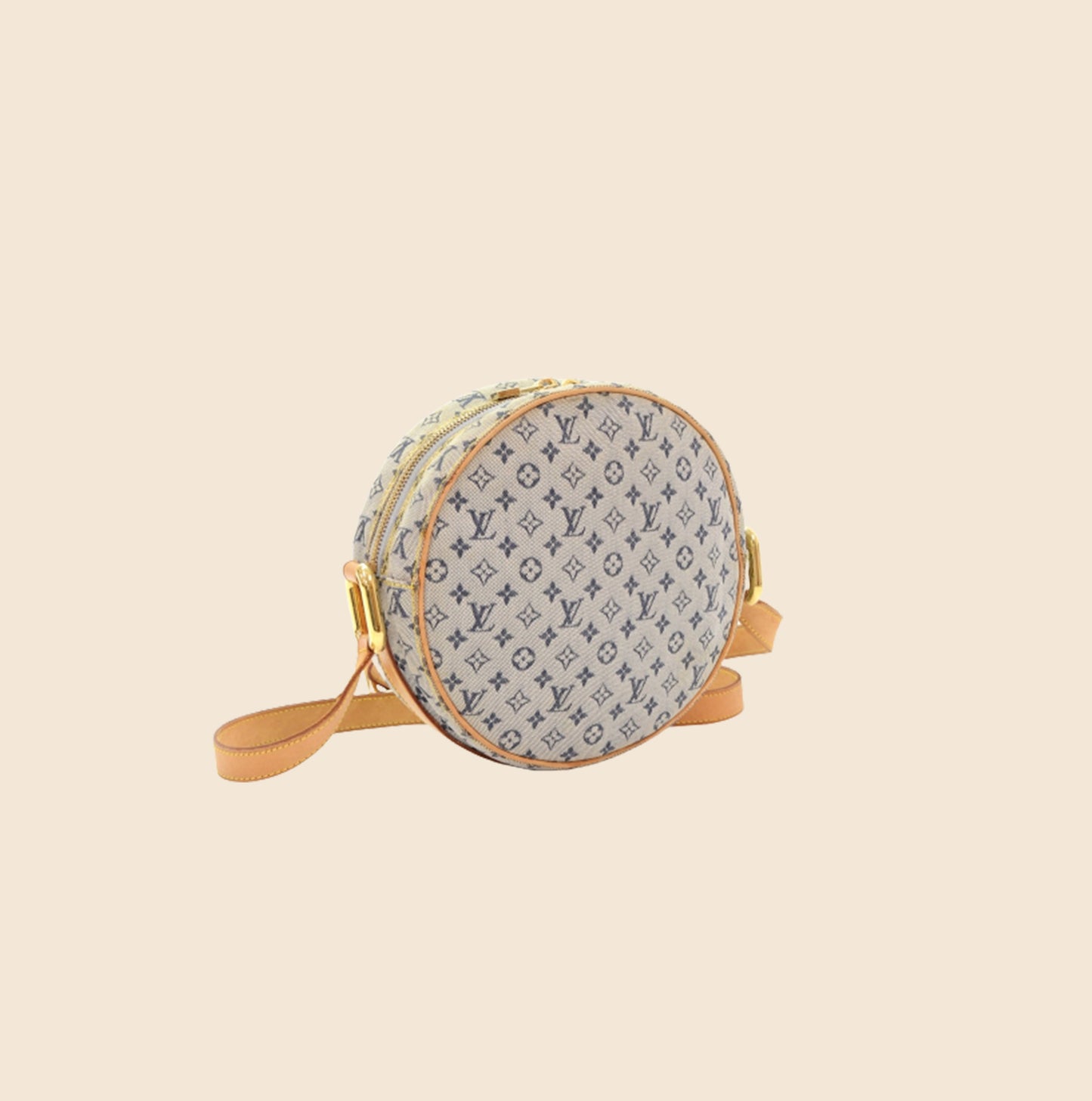 LOUIS VUITTON BLUE MONOGRAM MINI LIN JEANNE BAG