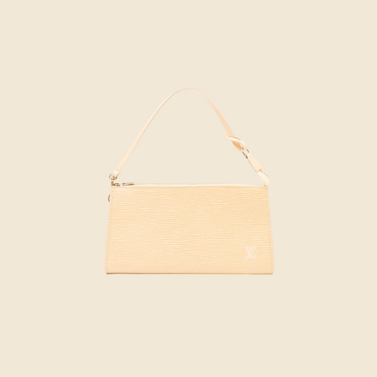 LOUIS VUITTON 2001 VANILLA EPI POCHETTE ACCESSOIRES BAG