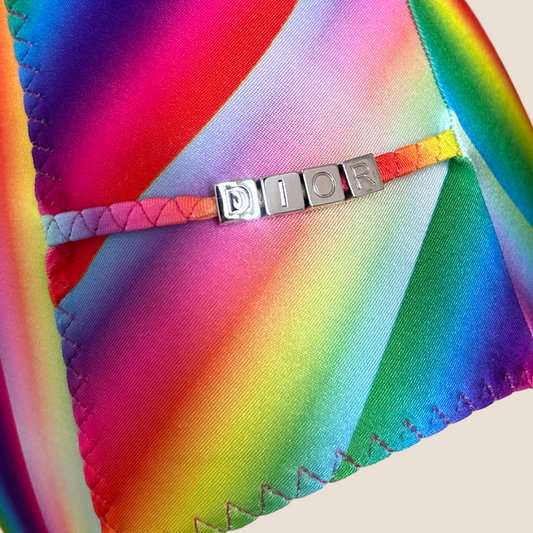 CHRISTIAN DIOR SS 2005 RAINBOW LOGO SWIMSUIIT