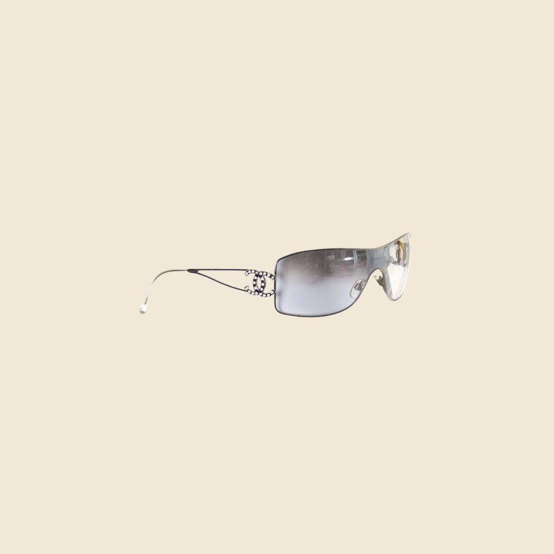 CHANEL, Accessories, 98711 Chanel Cc Logo Clear Sunglasses