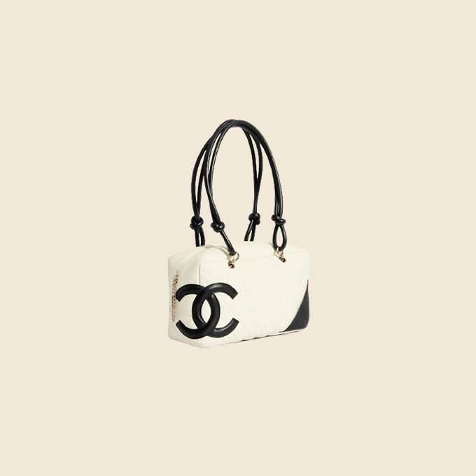 Chanel Cambon beige leather bag, 2005 at 1stDibs