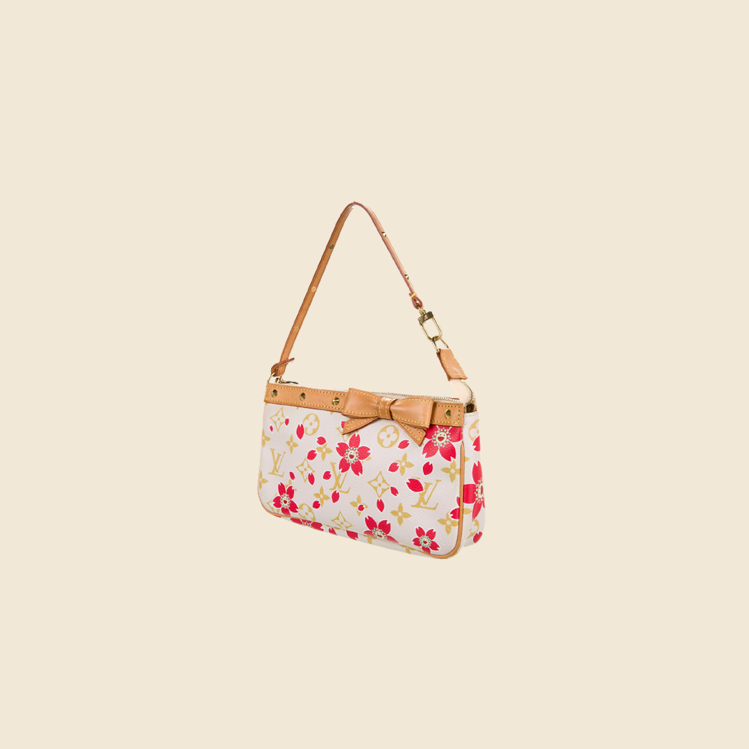 LOUIS VUITTON x TAKASHI MURAKAMI MONOGRAM CHERRY BLOSSOM POCHETTE