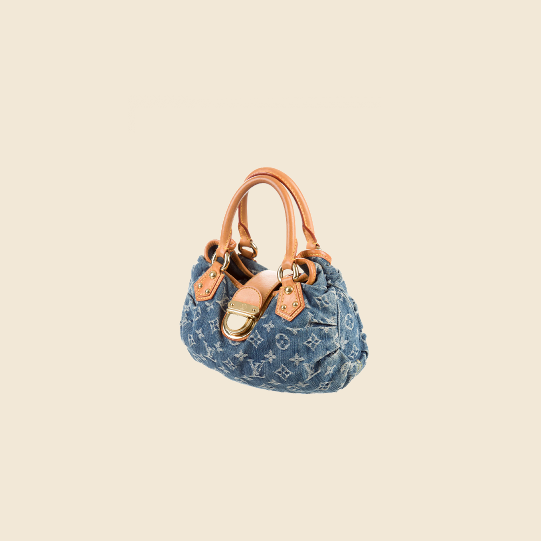 Louis Vuitton Denim Monogram Pleaty Bag