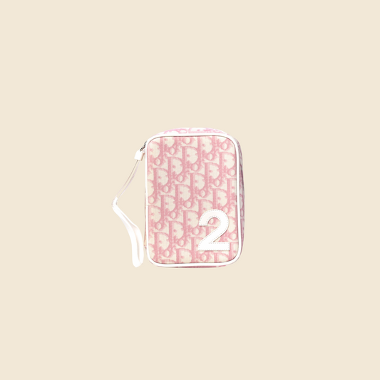 CHRISTIAN DIOR PINK GIRLY TROTTER COSMETIC POUCH