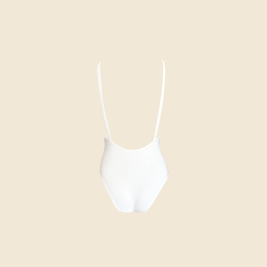 CHRISTIAN DIOR FALL 2003 WHITE ONE PIECE SWIMSUIT