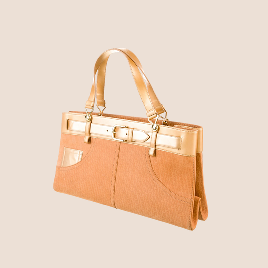 CHRISTIAN DIOR ORANGE DIORISSIMO BELTED JEANS EVERYDAY BAG