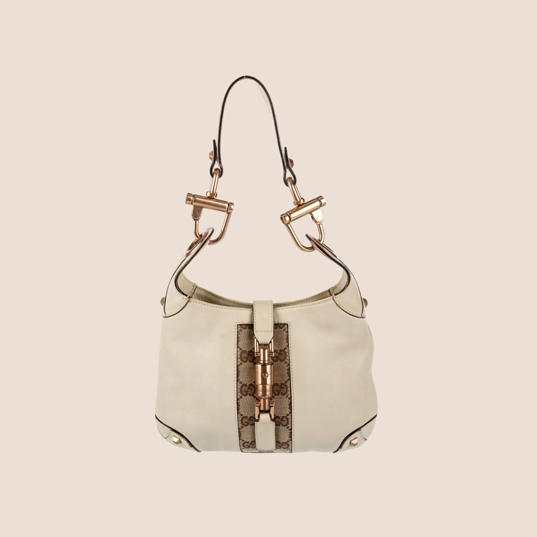 GUCCI MINI PISTON LOCK JACKIE O HOBO BAG