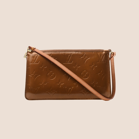 LOUIS VUITTON BROWN MONOGRAM VERNIS LEXINGTON POCHETTE