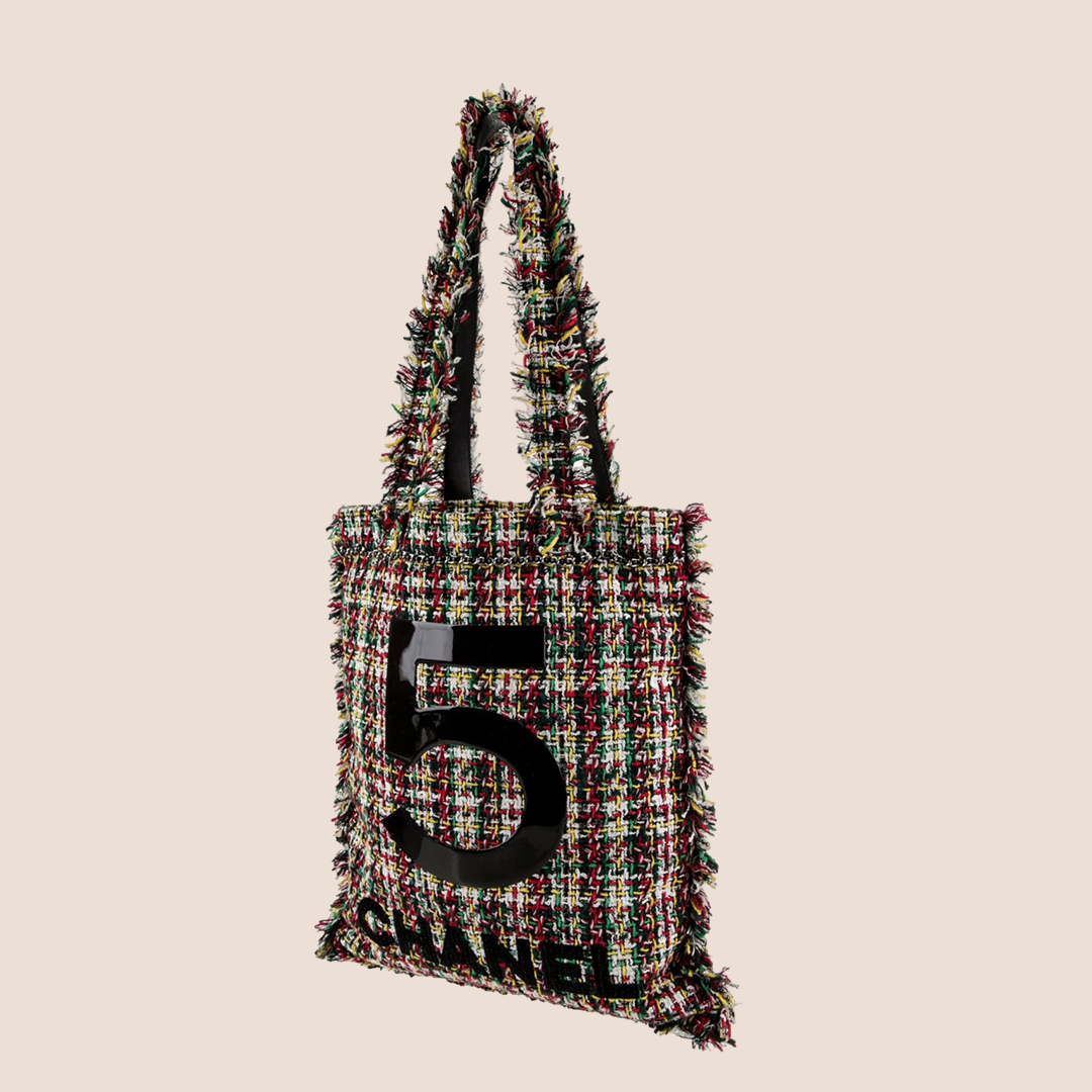 CHANEL 2017 TWEED NO. 5 TOTE BAG