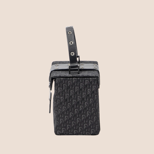 CHRISTIAN DIOR BLACK DIORISSIMO STREET CHIC VANITY BAG