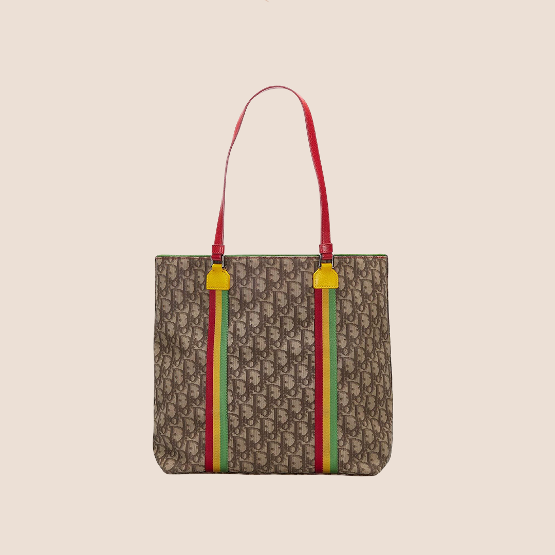 CHRISTIAN DIOR 2004 RASTA TROTTER TOTE BAG – RDB CHRISTIAN DIOR 2004 RASTA TROTTER TOTE BAG – RDB