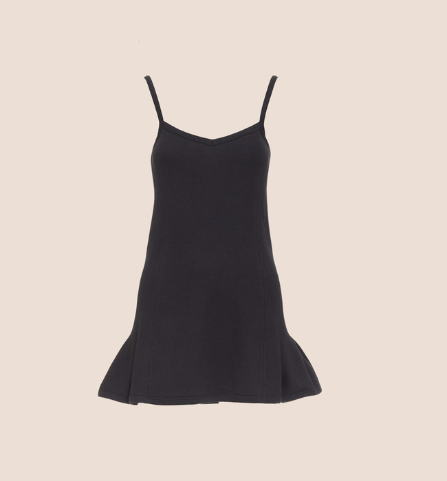 CHANEL 2004 BLACK CC LOGO TENNIS DRESS