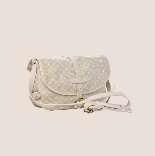 LOUIS VUITTON MINI LIN SAUMUR DUNE BAG