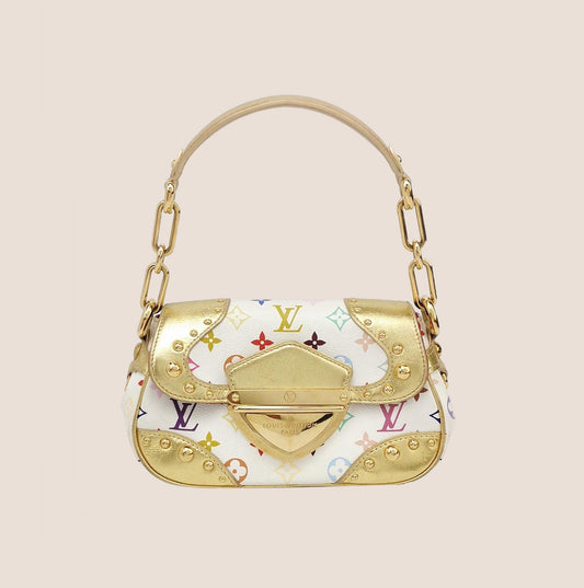 LOUIS VUITTON x TAKASHI MURAKAMI GOLD MULTICOLOR MARILYN BAG