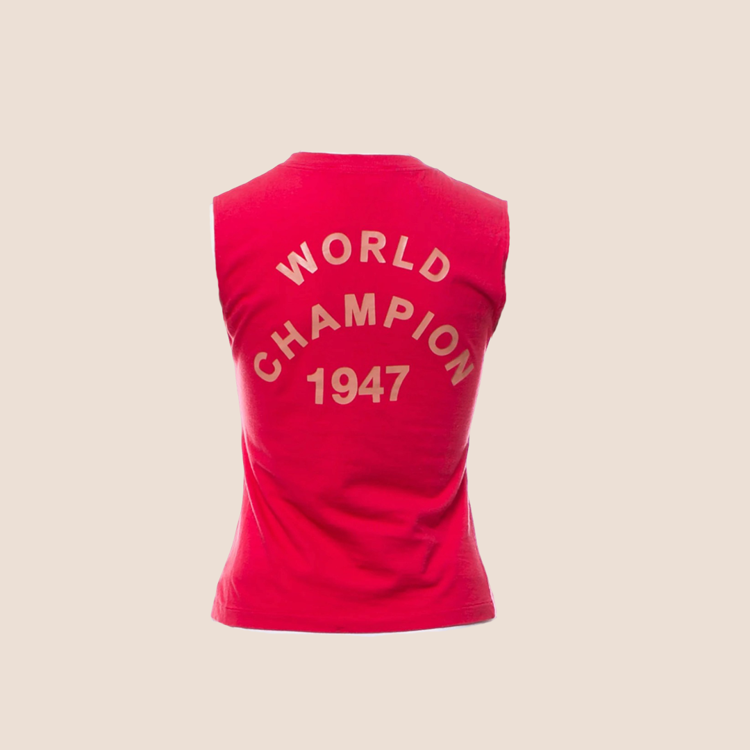 CHRISTIAN DIOR "J'ADORE DIOR" CORAL SLEEVELESS TANK TOP