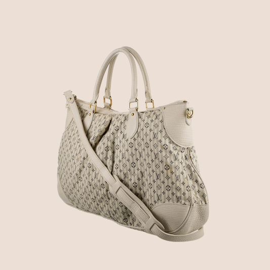 LOUIS VUITTON GREY MONOGRAM MINI LIN MARINA GM BAG