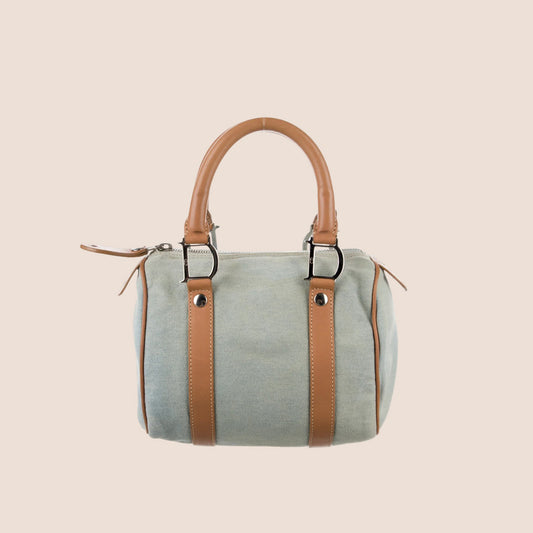 CHRISTIAN DIOR 2001 DENIM MINI BOSTON BAG