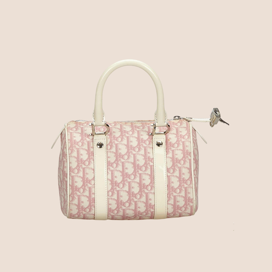 CHRISTIAN DIOR 2004 PINK TROTTER MINI BOSTON BAG