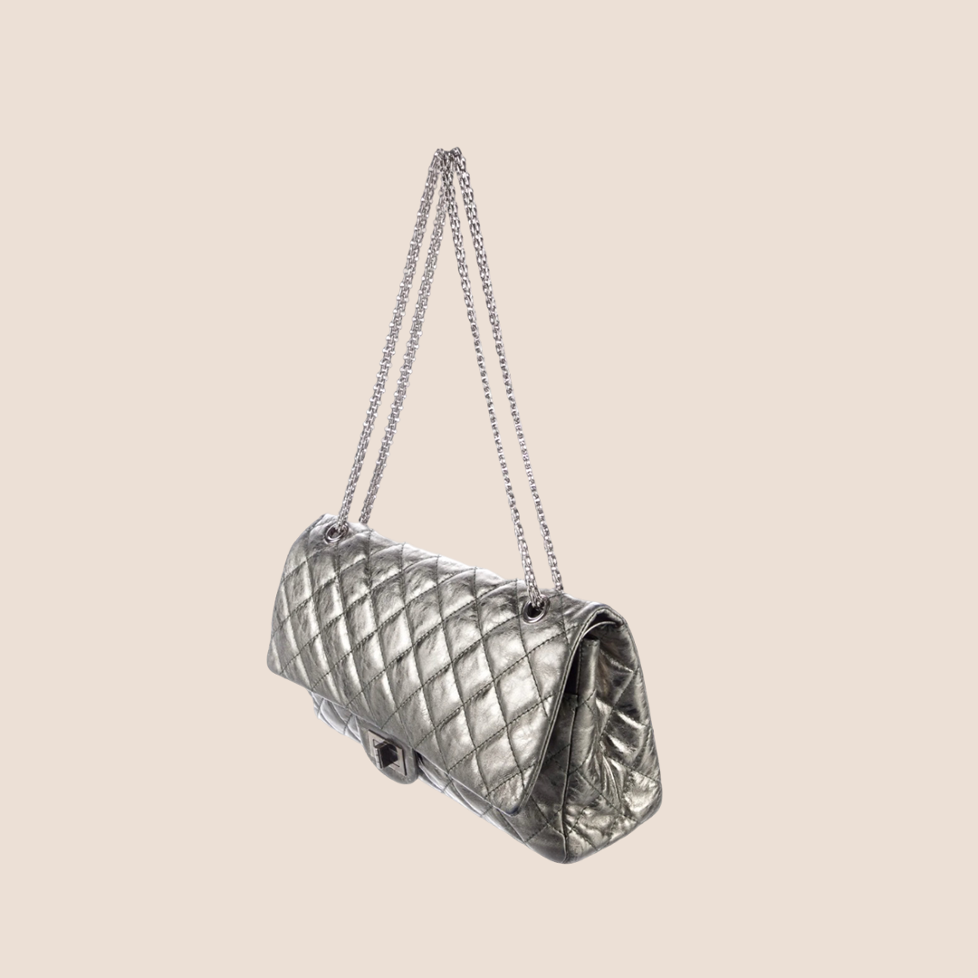 CHANEL BRONZE METALLIC REISSUE 2.55 DOUBLE FLAP BAG